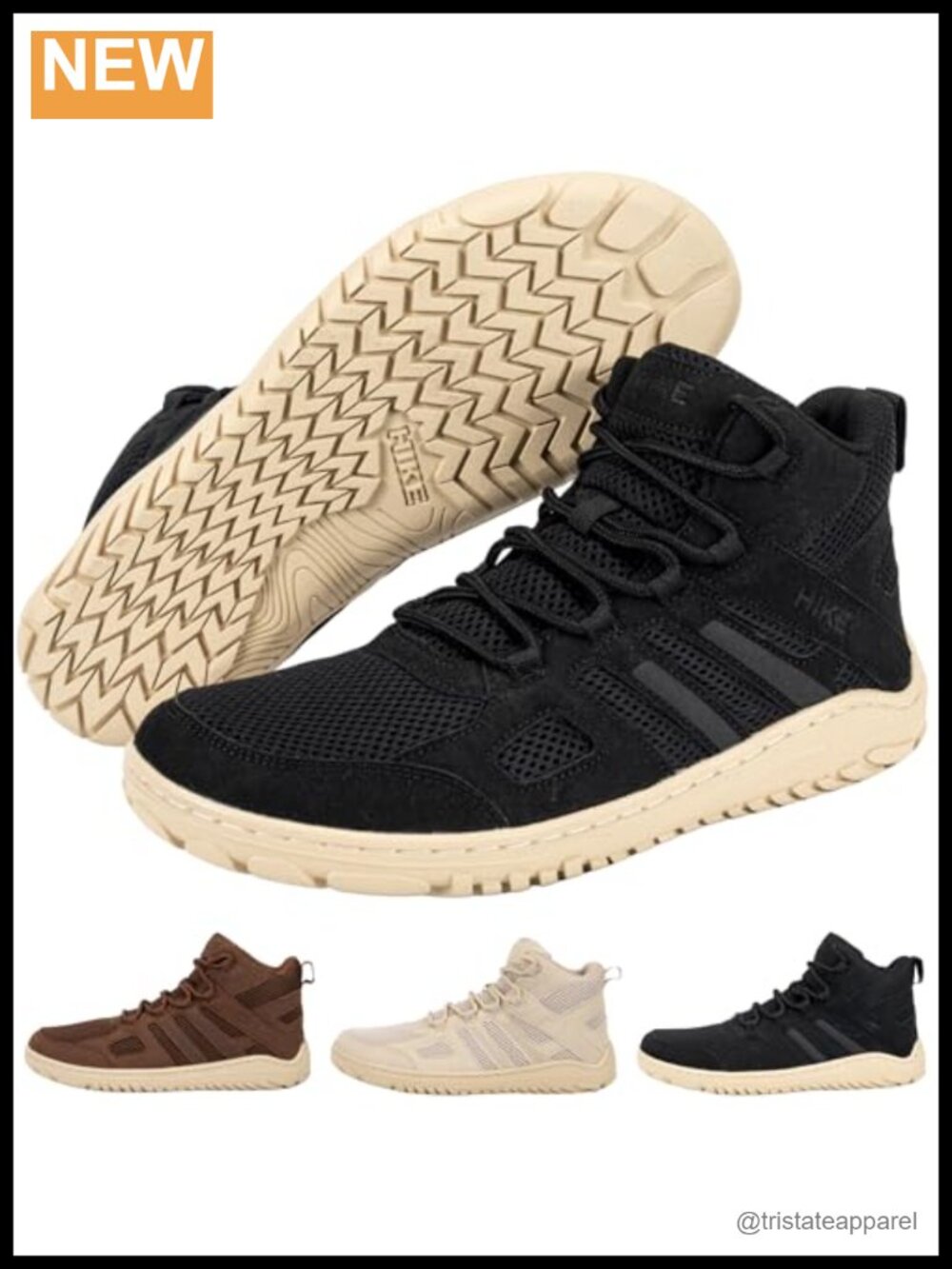 Barefoot Hiking Shoes Wide Toe Box Zero Drop Breathable Trail